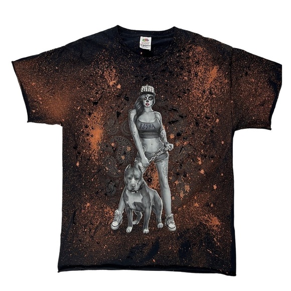 Tops & Tees | Vintage 2000s L Distressed & Bleached Custom Artwork Fruit of the - Picture 1 of 10